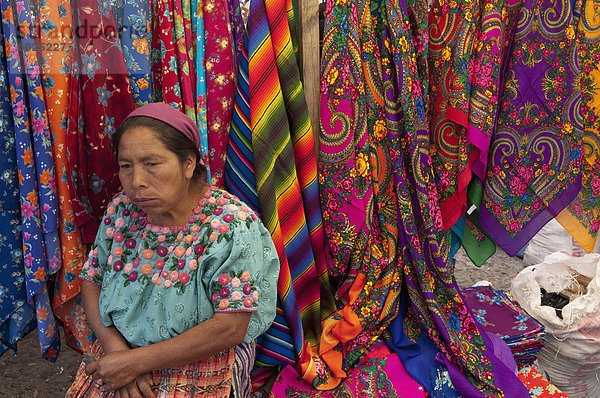 Markt  San Francisco El Alto  Guatemala  Zentralamerika