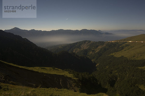 Moonlit Tal  Hohuanshan Berg  Taroko Gorge National Park  Hualien County  Taiwan  Asien