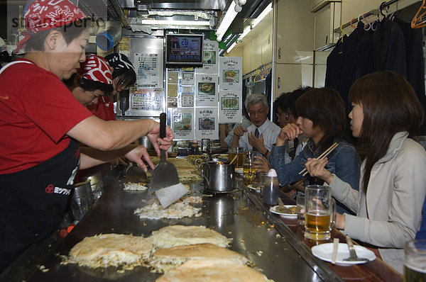 Okonomiyaki Restaurant  Hiroshima Stadt  Japan  Asien