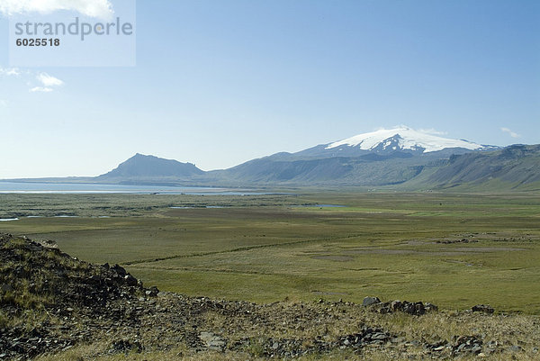 Ansicht der Snaefellsness Berg  Island  Polarregionen