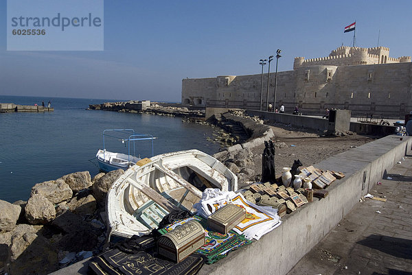 Fort und Hafen  Alexandria  Ägypten  Nordafrika  Afrika