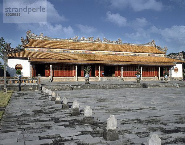 Der Thronsaal  der Zitadelle in Hue  Vietnam  Indochina  Südostasien  Asien