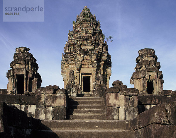 Bakong  aus dem späten 9. Jahrhundert  Roluos  in der Nähe von Siem Reap  Kambodscha  Indochina  Südostasien  Asien