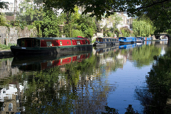 Regents Canal in Islington  London  England  Vereinigtes Königreich  Europa