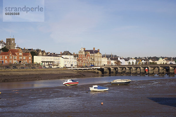 Fluß Torridge  Bideford  Devon  England  Vereinigtes Königreich  Europa