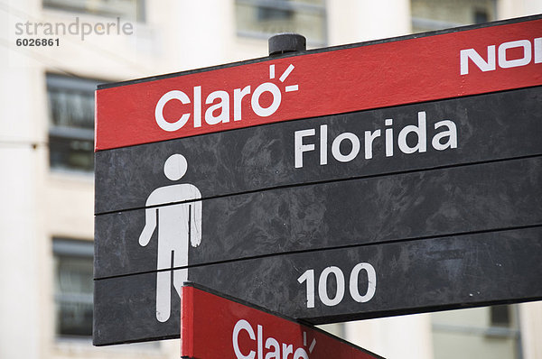 Florida  einer berühmten Einkaufsstraße in Buenos Aires  Argentinien  Südamerika