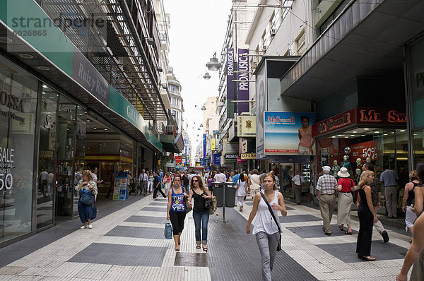 Florida eine berühmte Einkaufsstraße in Buenos Aires  Argentinien  Südamerika