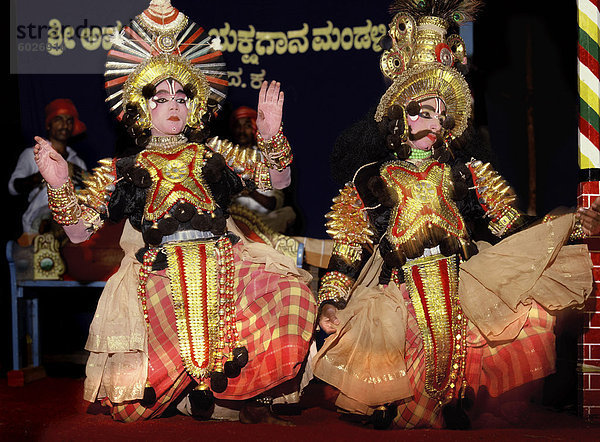 Yaksagana Theater in Karnataka  Indien  Asien