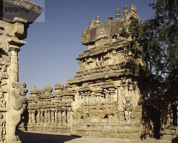Kailasanatha-Tempel  Kanchipuram Bezirk  Tamil Nadu  Indien  Asien