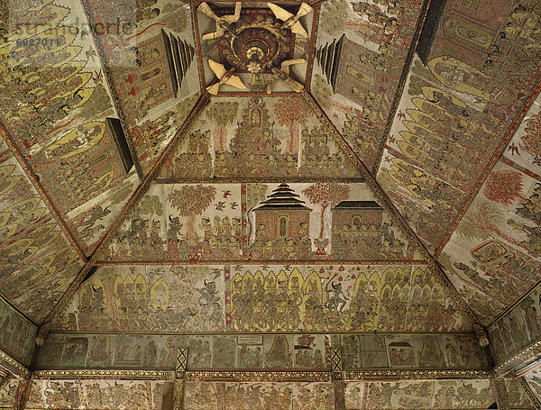 Decke des Gerichtshofes  Klungkung  Bali  Indonesien  Südostasien  Asien