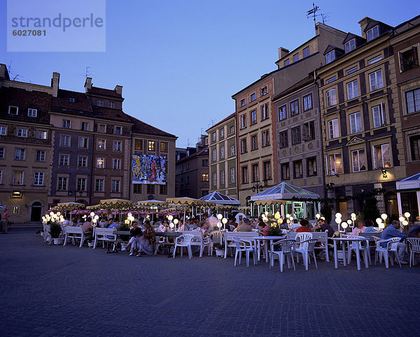 Rynek Starego Miasta (Altstädter Ring)  Warschau  Polen  Europa