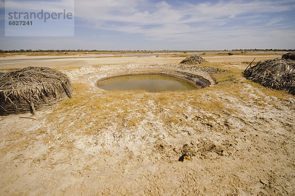 Salzpfanne  Sine-Saloum-Delta  West Afrika  Senegal  Afrika