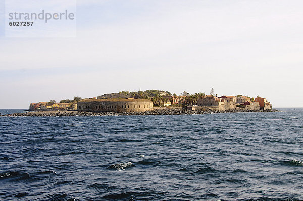 Goree Island bekannt für seine Rolle in der Sklaverei  UNESCO-Weltkulturerbe  in der Nähe von Dakar  Senegal  Westafrika  Afrika