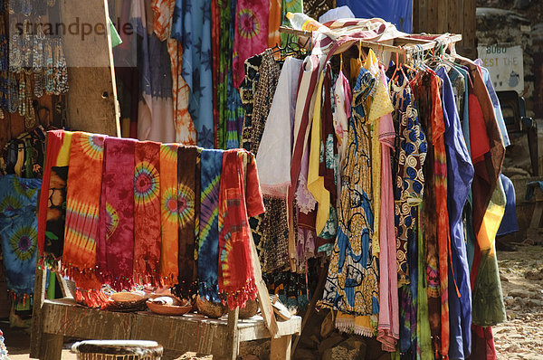 Markt für Touristen  Goree Island  in der Nähe von Dakar  Senegal  Westafrika  Afrika