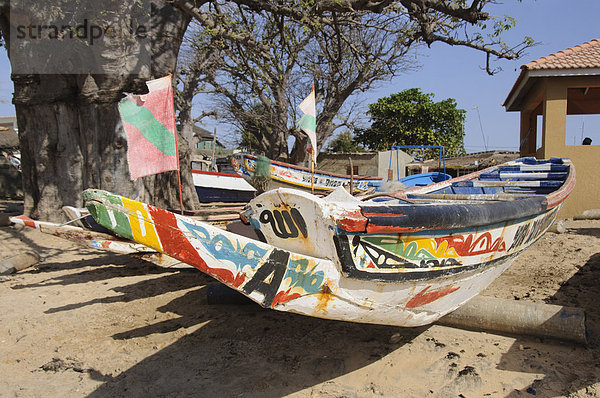 Westafrika Afrika Fischerdorf Senegal