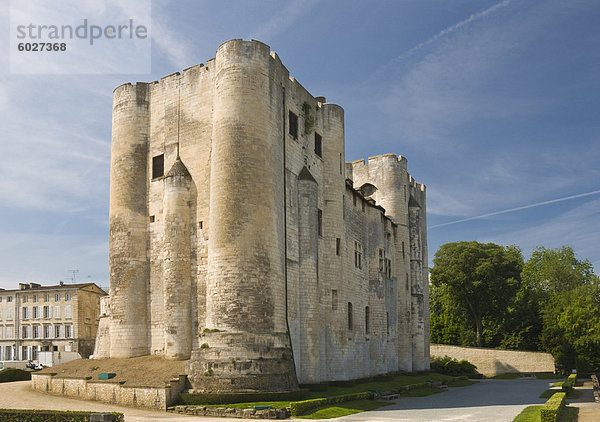 Mittelalterlichen Bergfried im Zentrum von Niort  Deux-Sevres  Poitou-Charentes  Frankreich  Europa