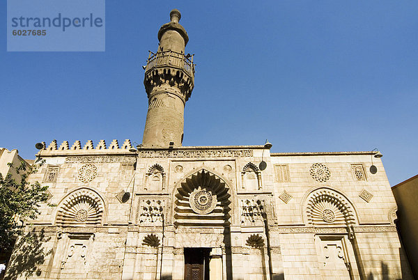 Al-Aqmar Moschee  Khan El Khalili  Kairo  Ägypten  Nordafrika  Afrika