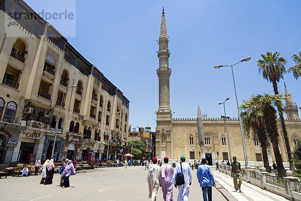 El Hussein Platz und Moschee  Kairo  Ägypten  Nordafrika  Afrika