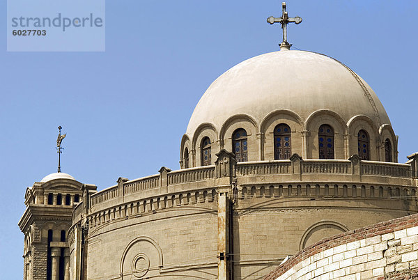 Außenseite der Kirche St. Mari Gerges  Koptische Cairo  Kairo  Ägypten  Nordafrika  Afrika