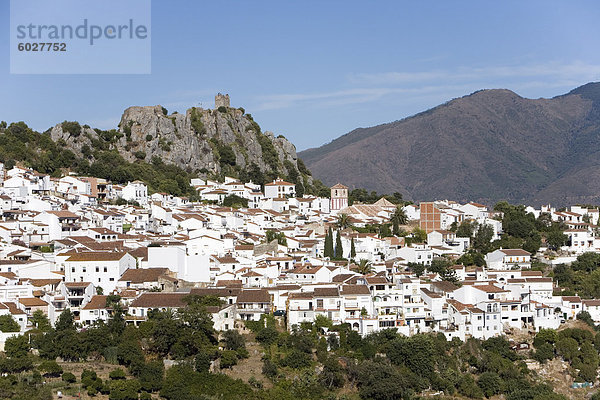 Gaucin  eines der weißen Dörfer  Provinz Malaga  Andalusien  Spanien  Europa