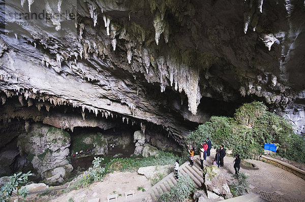 Zhijin Höhle  die größte in China bei 10 km lang und 150 hoch  Provinz Guizhou  China  Asien