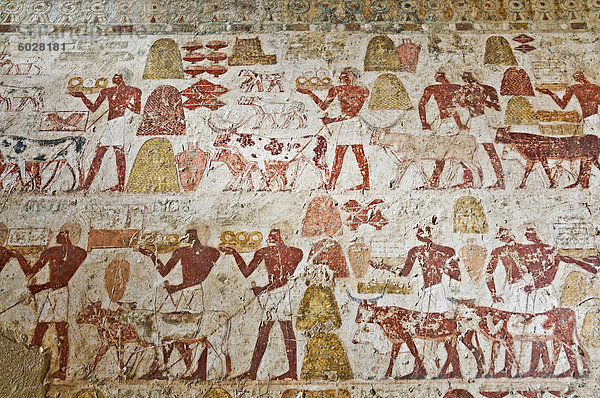 Szenen von Kunst und Kunsthandwerk  Grabmal des Rechmire  Westjordanland  Theben  UNESCO Weltkulturerbe  Ägypten  Nordafrika  Afrika