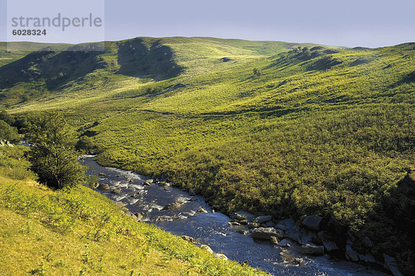 Tal des Flusses Claerwen in den Cambrian Mountains  Mid-Wales  Vereinigtes Königreich  Europa