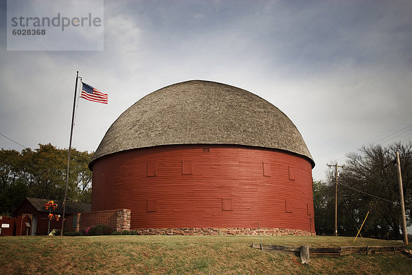 Strecke 66 Runde Scheune  Arcadia  Oklahoma  Vereinigte Staaten von Amerika  Nordamerika