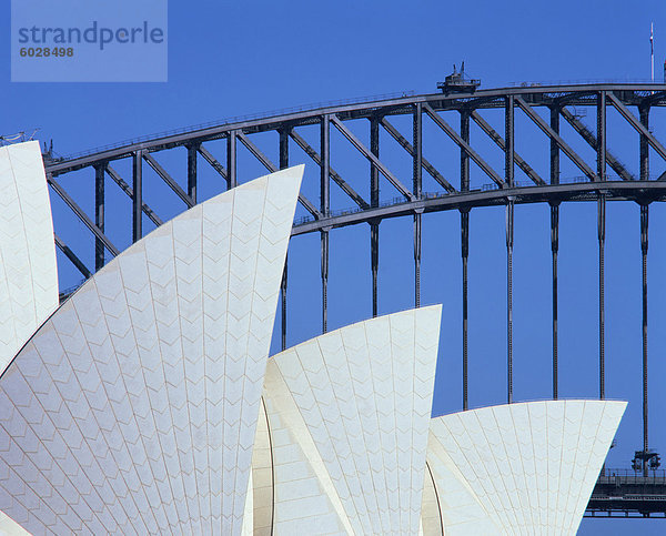 Detail Details Ausschnitt Ausschnitte Hafen Opernhaus Oper Opern Brücke Pazifischer Ozean Pazifik Stiller Ozean Großer Ozean Australien New South Wales Sydney