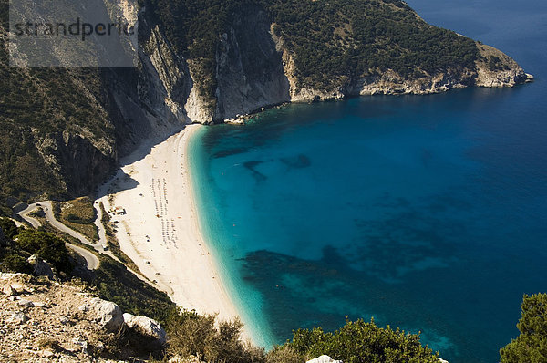 nahe Europa Strand Sand Erfolg Griechenland Ionische Inseln