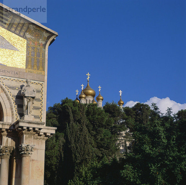 Russische Kirche  Ölberg  Jerusalem  Israel  Naher Osten