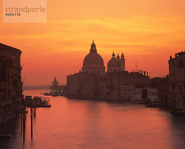 Canal Grande und Santa Maria della Salute  Venedig  UNESCO World Heritage Site  Veneto  Italien  Europa