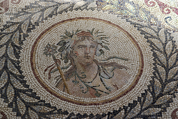 Mosaik  Museum of Simitthu  Tunesien  Nordafrika  Afrika