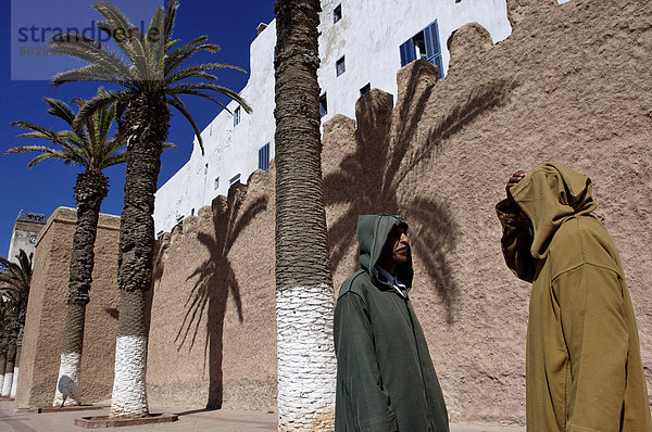 Die Wälle im Herzen der historischen Stadt Medina  Essaouira Mogador  Marokko  Nordafrika  Afrika