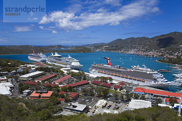 Havensight Cruise Ship Terminal  City von Charlotte Amalie  St. Thomas Insel  amerikanische Jungferninseln  Westindische Inseln  Karibik  Mittelamerika