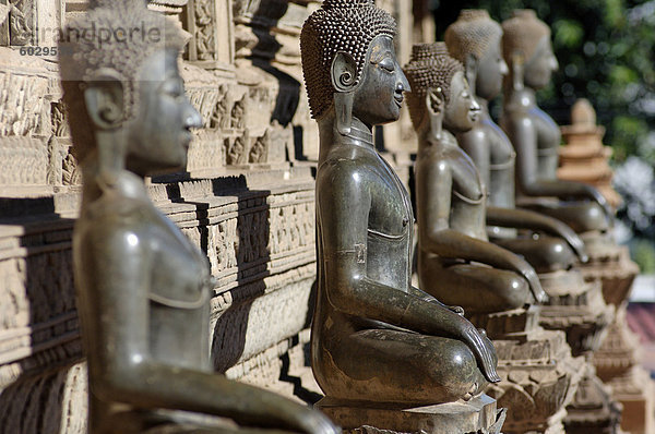 Wat Phra Keo  ursprünglichen Speicherort der Smaragd-Buddha  von den Thais 1778 beschlagnahmt und in Bangkok  Vientiane  Laos  Indochina  Südostasien  Asien