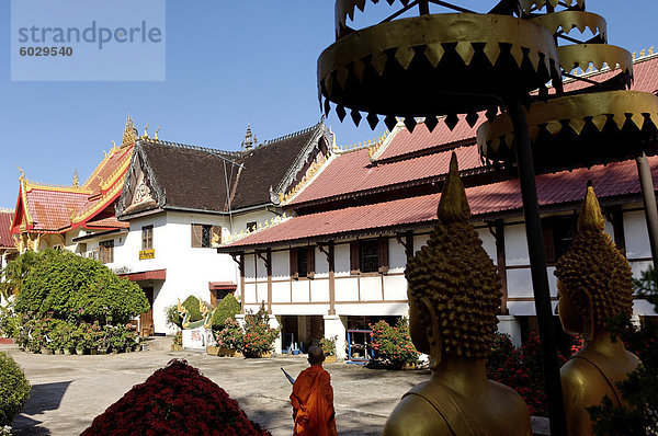 Wat Si Saket  das auf Befehl von Chao Anou  letzter König von Vientiane  Vientiane  Laos  Indochina  Südostasien  Asien