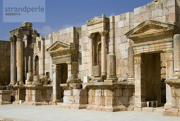 South Theater-  Jerash (Gerasa)  ein Roman Dekapolis-Stadt  Jordanien  Naher Osten