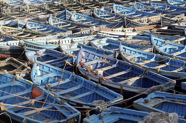 Das alte Fischerei Hafen  Essaouira  Marokko  Nordafrika  Afrika