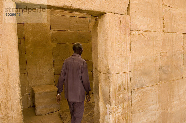 Rekonstruierte nubischen Tempel Buhen und Semna  gesichert vom Land überflutet Nassersee  National Museum  Khartoum  Sudan  Afrika