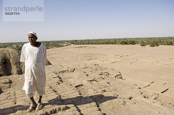 Die frühen nubische Stadt Kerma nach Ausgrabung durch das Schweizer Team von Professor Charles Bonnet der Universität Genf  Suda  Afrika