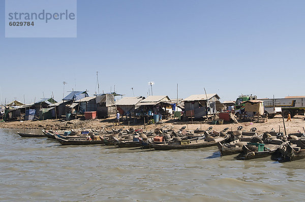 Tonle Sap See  vietnamesischen Boat People  in der Nähe von Siem Reap  Kambodscha  Indochina  Südostasien  Asien