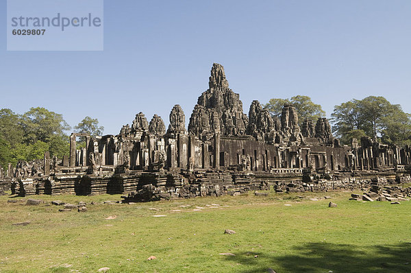 Bayon-Tempel  buddhistische  Angkor Thom  Angkor  UNESCO Weltkulturerbe  Siem ernten  Kambodscha  Indochina  Südostasien  Asien