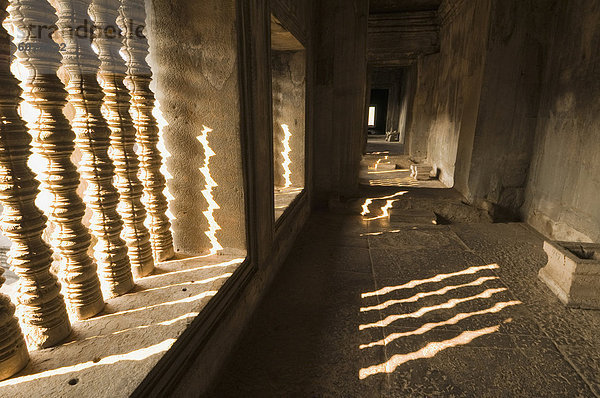 Angkor Wat Tempel  12. Jahrhundert  Khmer  Angkor  UNESCO Weltkulturerbe  Siem Reap  Kambodscha  Indochina  Südostasien  Asien