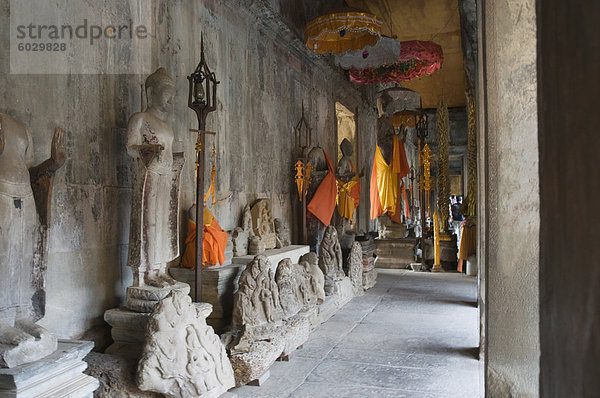 Angkor Wat Tempel  12. Jahrhundert  Khmer  Angkor  UNESCO Weltkulturerbe  Siem Reap  Kambodscha  Indochina  Südostasien  Asien