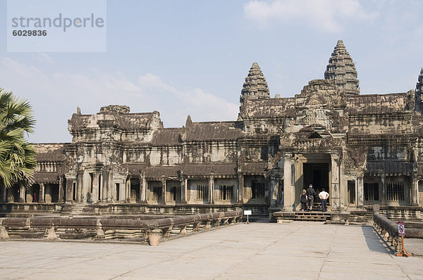 Angkor Wat Tempel  12. Jahrhundert  Khmer  Angkor  UNESCO Weltkulturerbe  Siem Reap  Kambodscha  Indochina  Südostasien  Asien