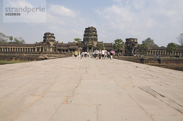 Angkor Wat Tempel  12. Jahrhundert  Khmer  Angkor  UNESCO Weltkulturerbe  Siem Reap  Kambodscha  Indochina  Südostasien  Asien