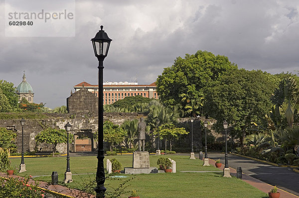 Intamuros Stadt  einem Überblick über das Fort Santiago  Manila  Philippinen  Südostasien  Asien