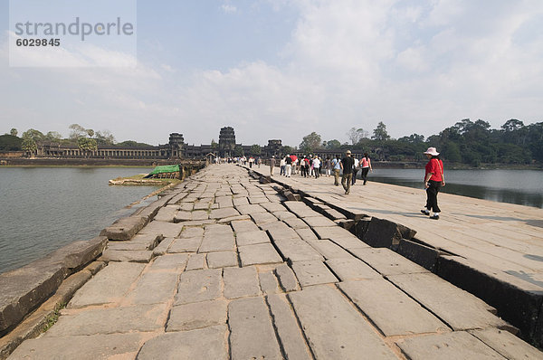 Angkor Wat Tempel  12. Jahrhundert  Khmer  Angkor  UNESCO Weltkulturerbe  Siem Reap  Kambodscha  Indochina  Südostasien  Asien