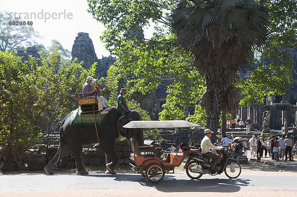 Bayon Tempel  Angkor Thom  Siem Reap  Kambodscha  Indochina  Südostasien  Asien